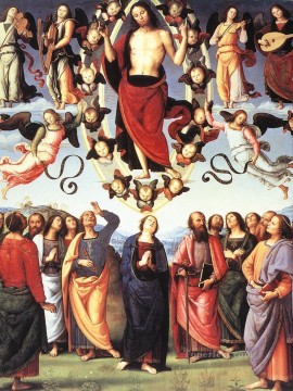 ピエトロ・ペルジーノ Painting - キリストの昇天 ルネッサンス ピエトロ・ペルジーノ